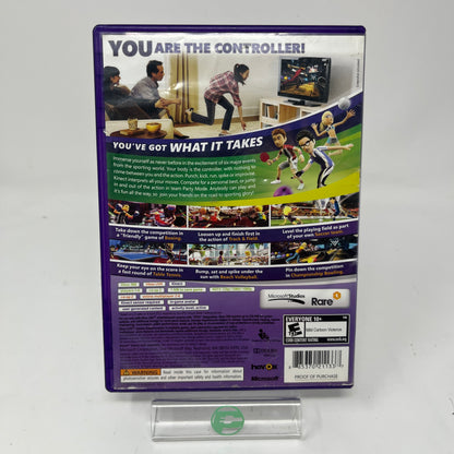 Lot of 4 Xbox 360 Games Soul Calibur IV Wheel of Fortune Kinect Sports