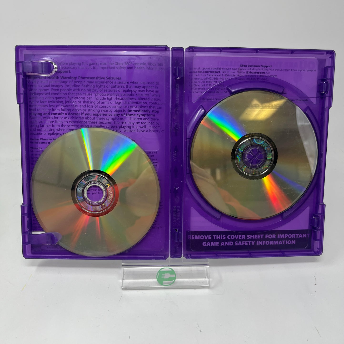 Lot of 4 Xbox 360 Games Soul Calibur IV Wheel of Fortune Kinect Sports