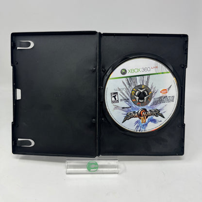 Lot of 4 Xbox 360 Games Soul Calibur IV Wheel of Fortune Kinect Sports