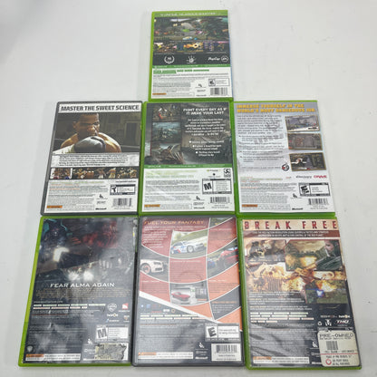 Lot of 7 Xbox 360 Games Dead Island Red Faction FEAR 2 Skate 3 Forza Fight Night