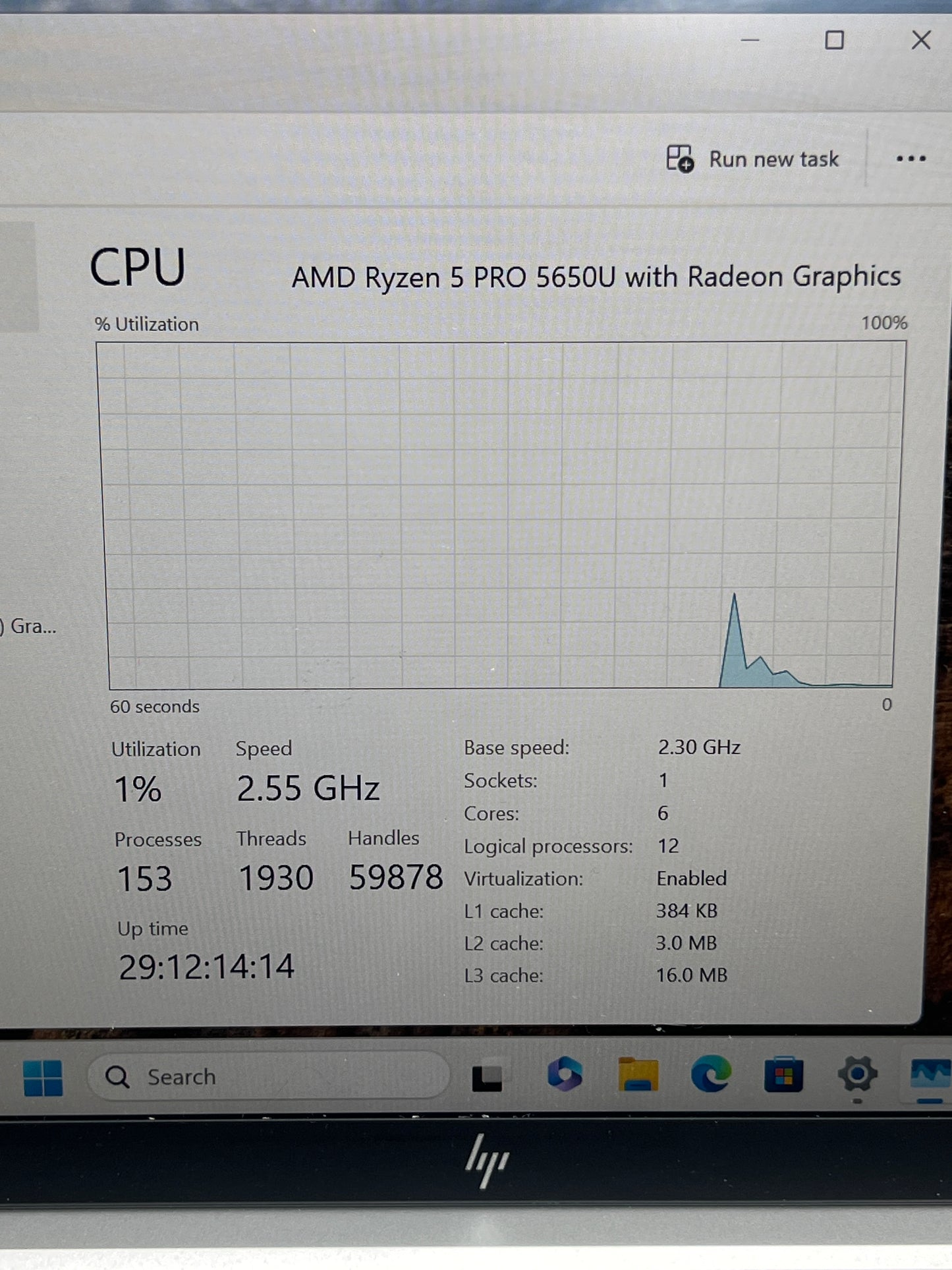 BIOS Locked/ HP EliteBook 845 G8 AMD Ryzen 5 pro 5650U  2.3GHz 16GB RAM 512GB