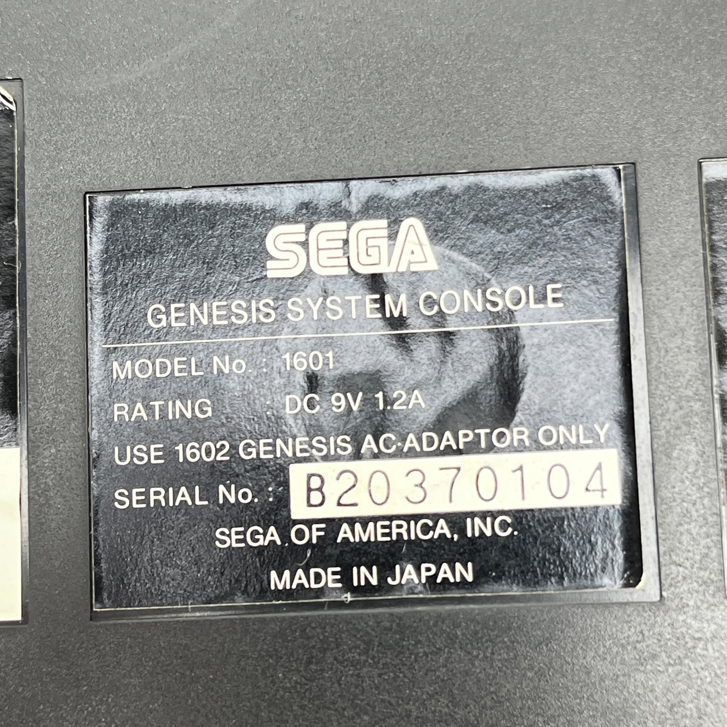 Sega Genesis 16-Bit Console Gaming System Black 1601