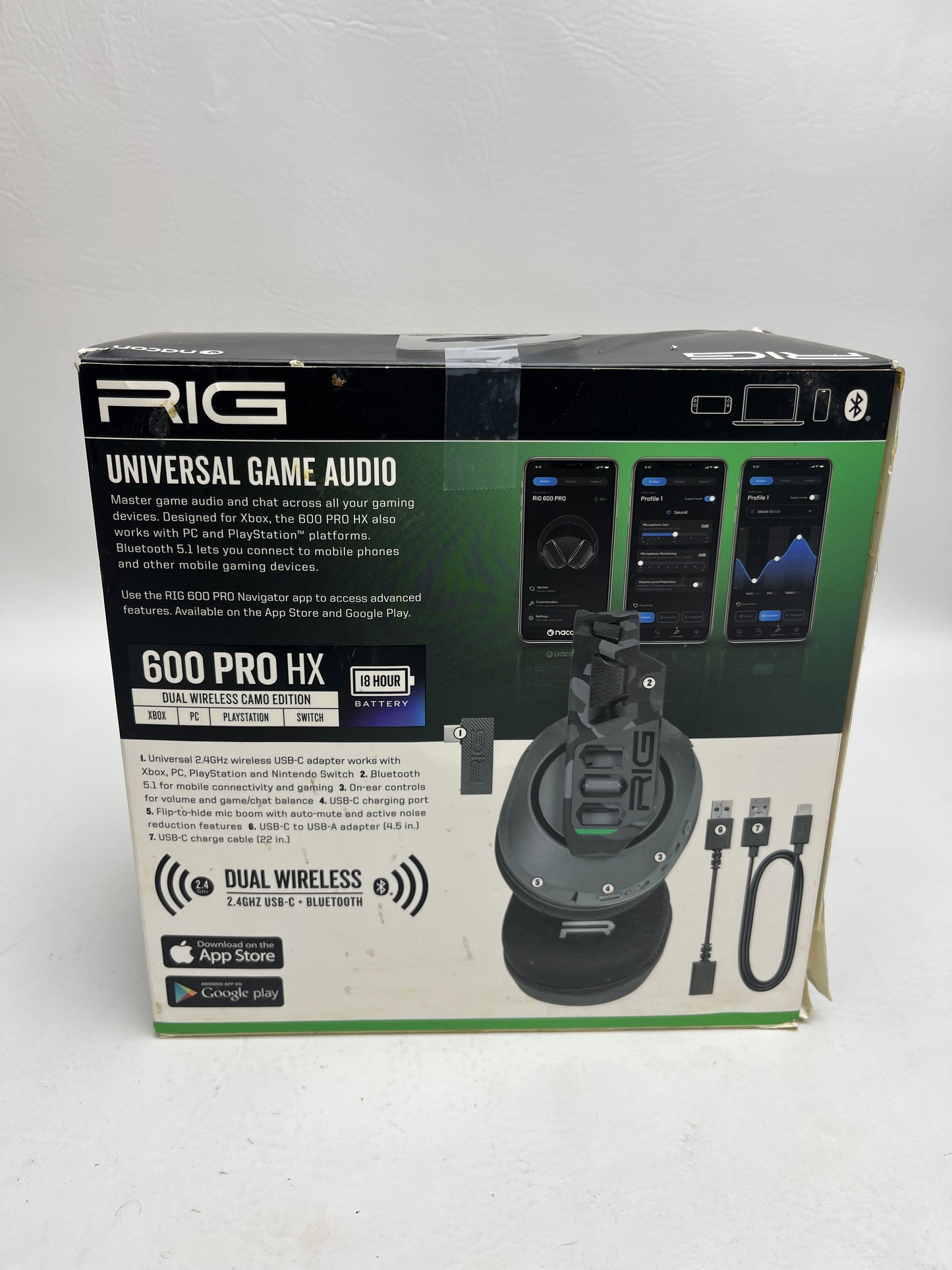 Rig 600 Pro HX Headset Wireless XBox/Switch/Pc/PS5