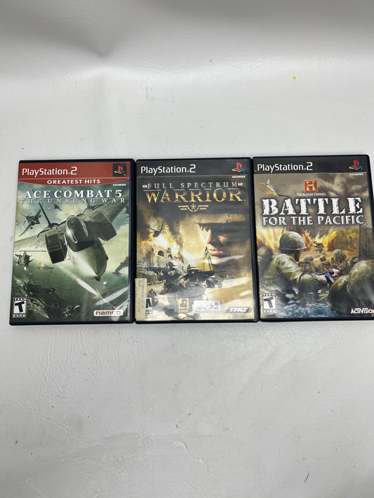 Lot of 3 Games Sony PlayStation 2 PS2 