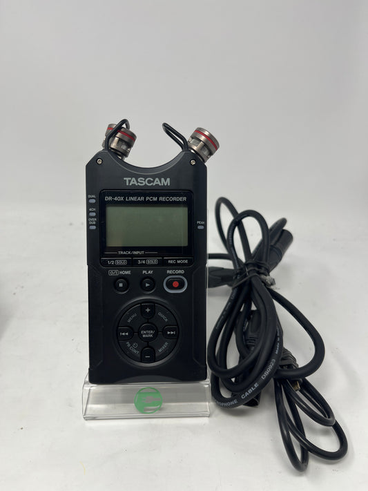Tascam DR-40x Digital Audio Recorder Black