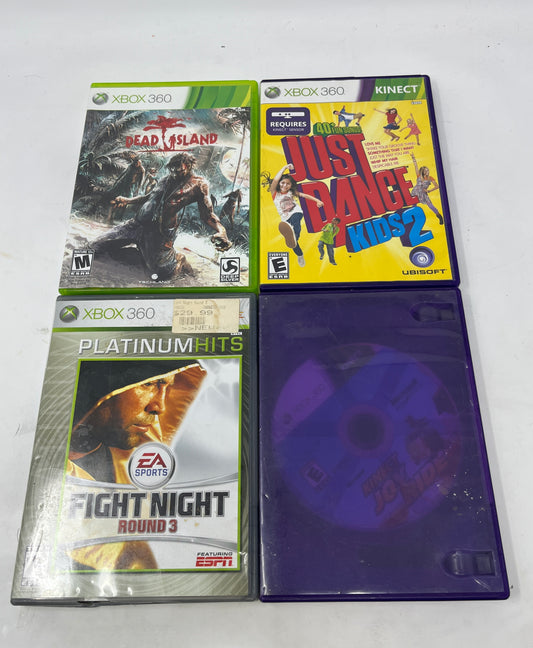 Lot of 4 Games Microsoft Xbox 360 
