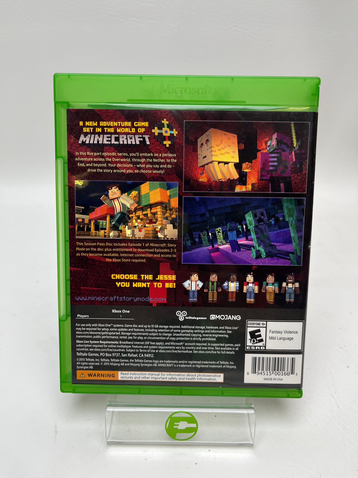 Minecraft: Story Mode Season Pass (Microsoft Xbox One, 2015)
