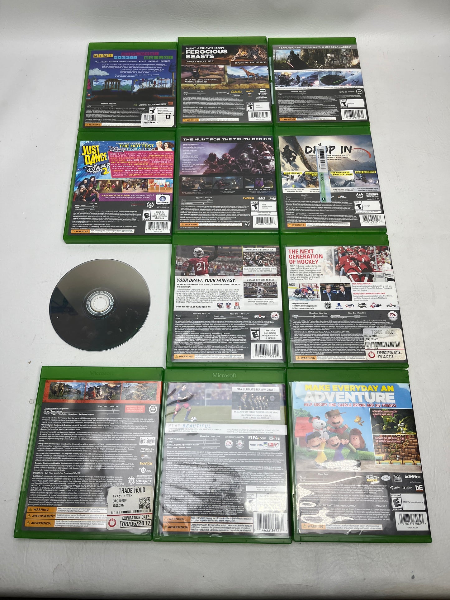 Lot of 12 Games Microsoft Xbox One 