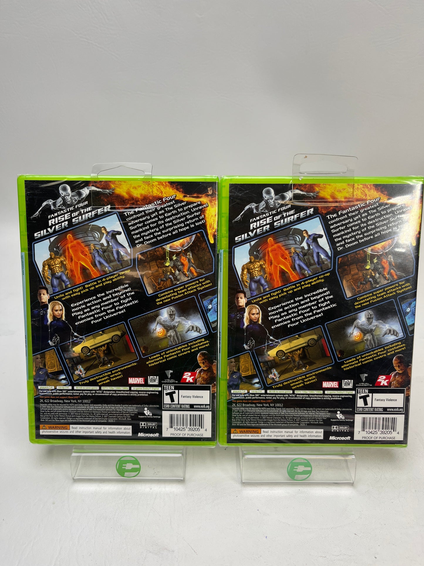 New Lot Games of 2 Microsoft Fantastic Four: Rise of the Silver Surfer