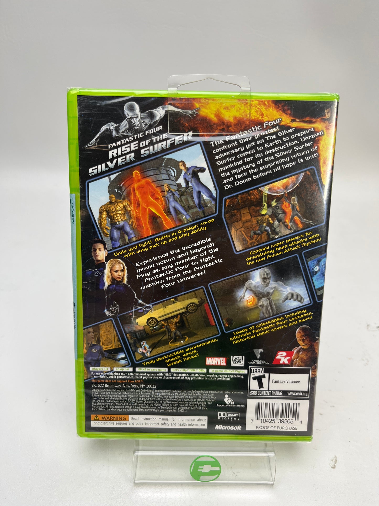 New Lot Games of 2 Microsoft Fantastic Four: Rise of the Silver Surfer