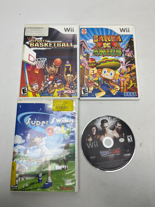Lot of 4 Games Nintendo Wii 