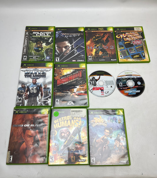 Lot of 11 Games Microsoft Xbox 