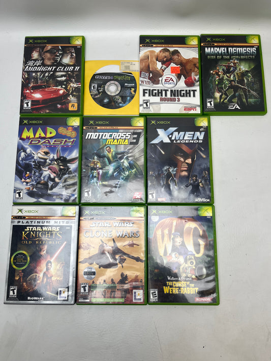 Lot of 10 Games Microsoft X box 