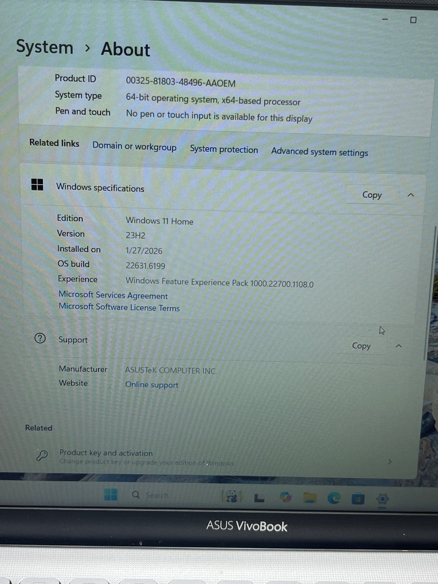 Asus Vivobook 15 X512D 15.6" AMD Ryzen 5 3500U 2.1GHz 6GB RAM 500GB SSD AMD Radeon (TM) Vega 8