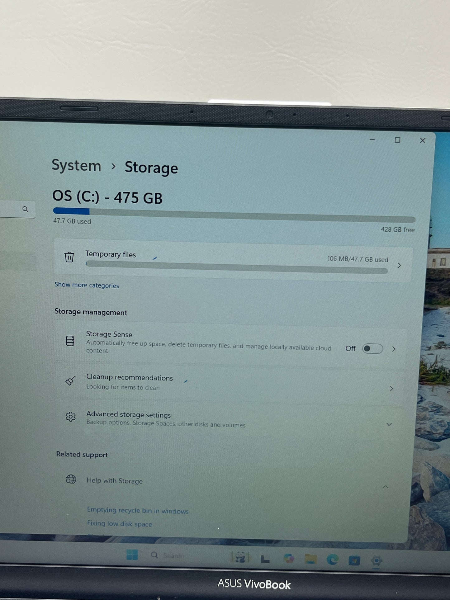 Asus Vivobook 15 X512D 15.6" AMD Ryzen 5 3500U 2.1GHz 6GB RAM 500GB SSD AMD Radeon (TM) Vega 8