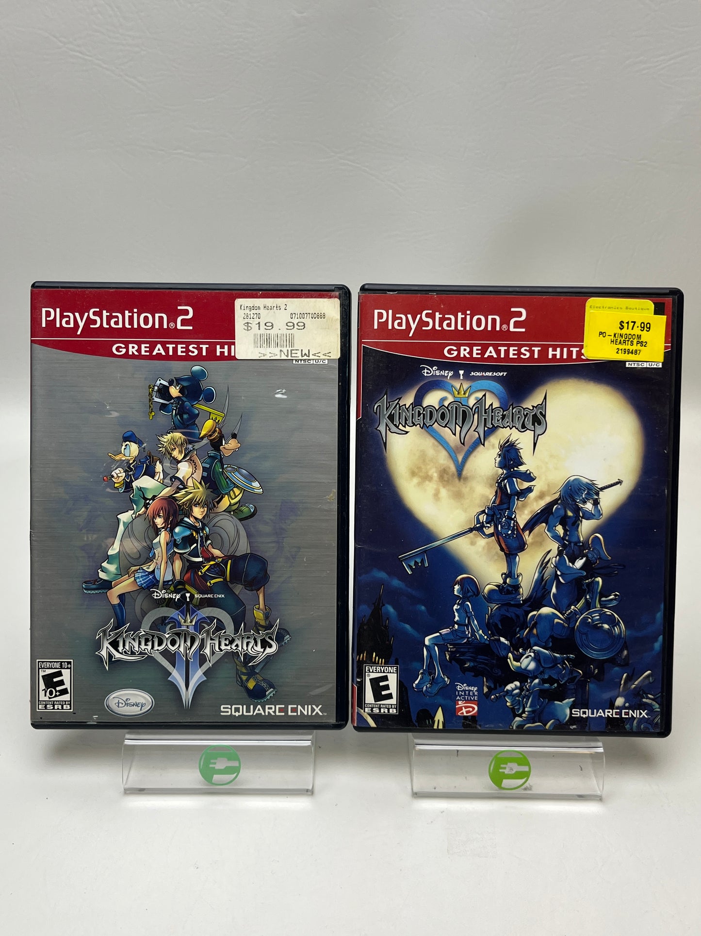 Lot of 2 Games Sony PlayStation 2 PS2 Kingdom Hearts & Kingdom Hearts 2