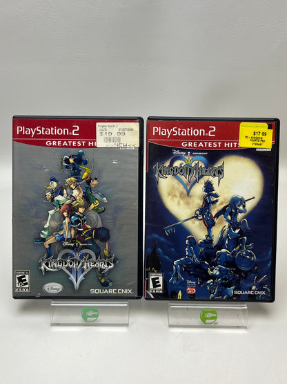 Lot of 2 Games Sony PlayStation 2 PS2 Kingdom Hearts & Kingdom Hearts 2