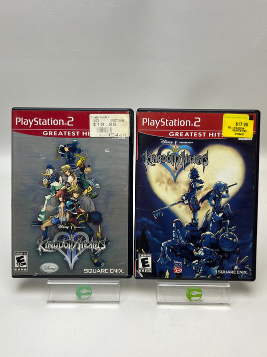 Lot of 2 Games Sony PlayStation 2 PS2 Kingdom Hearts & Kingdom Hearts 2