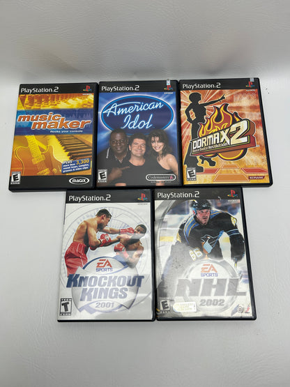 Lot of 5 Sony PlayStation 2 PS2 Games