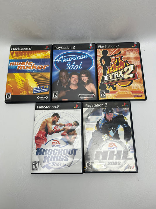 Lot of 5 Sony PlayStation 2 PS2 Games