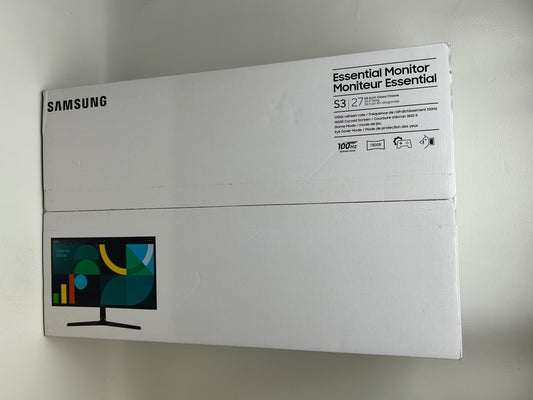 New Samsung 27" Essential S3 S36GD Curved Monitor Full HD 100Hz HDMI VA Panel