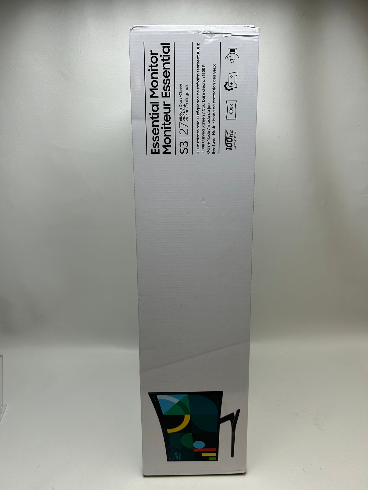 New Samsung 27" Essential S3 S36GD Curved Monitor Full HD 100Hz HDMI VA Panel