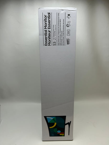 New Samsung 27" Essential S3 S36GD Curved Monitor Full HD 100Hz HDMI VA Panel