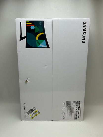 New Samsung 27" Essential S3 S36GD Curved Monitor Full HD 100Hz HDMI VA Panel
