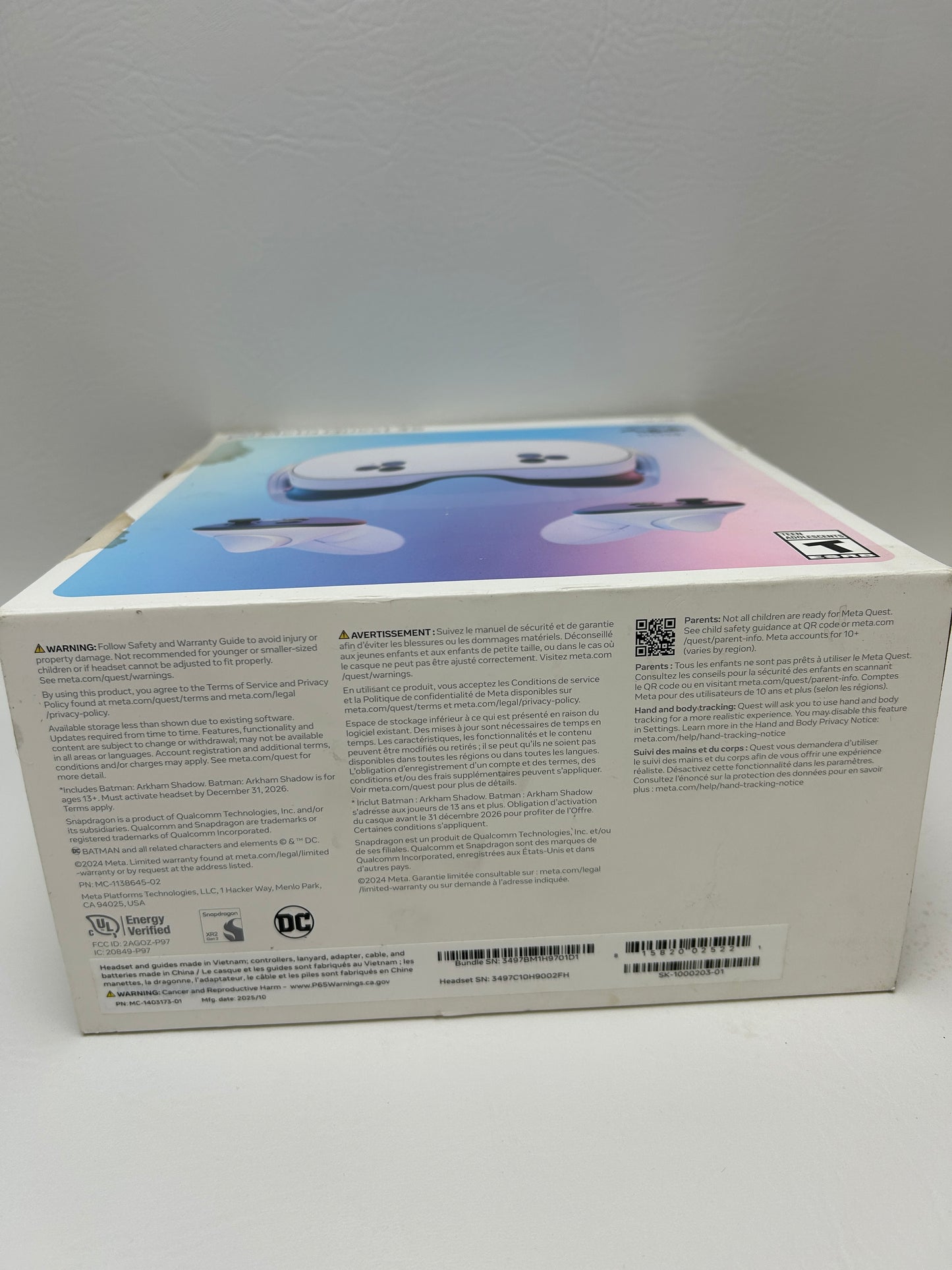 New Meta Quest 3S 128GB Standalone All-in-One VR Headset