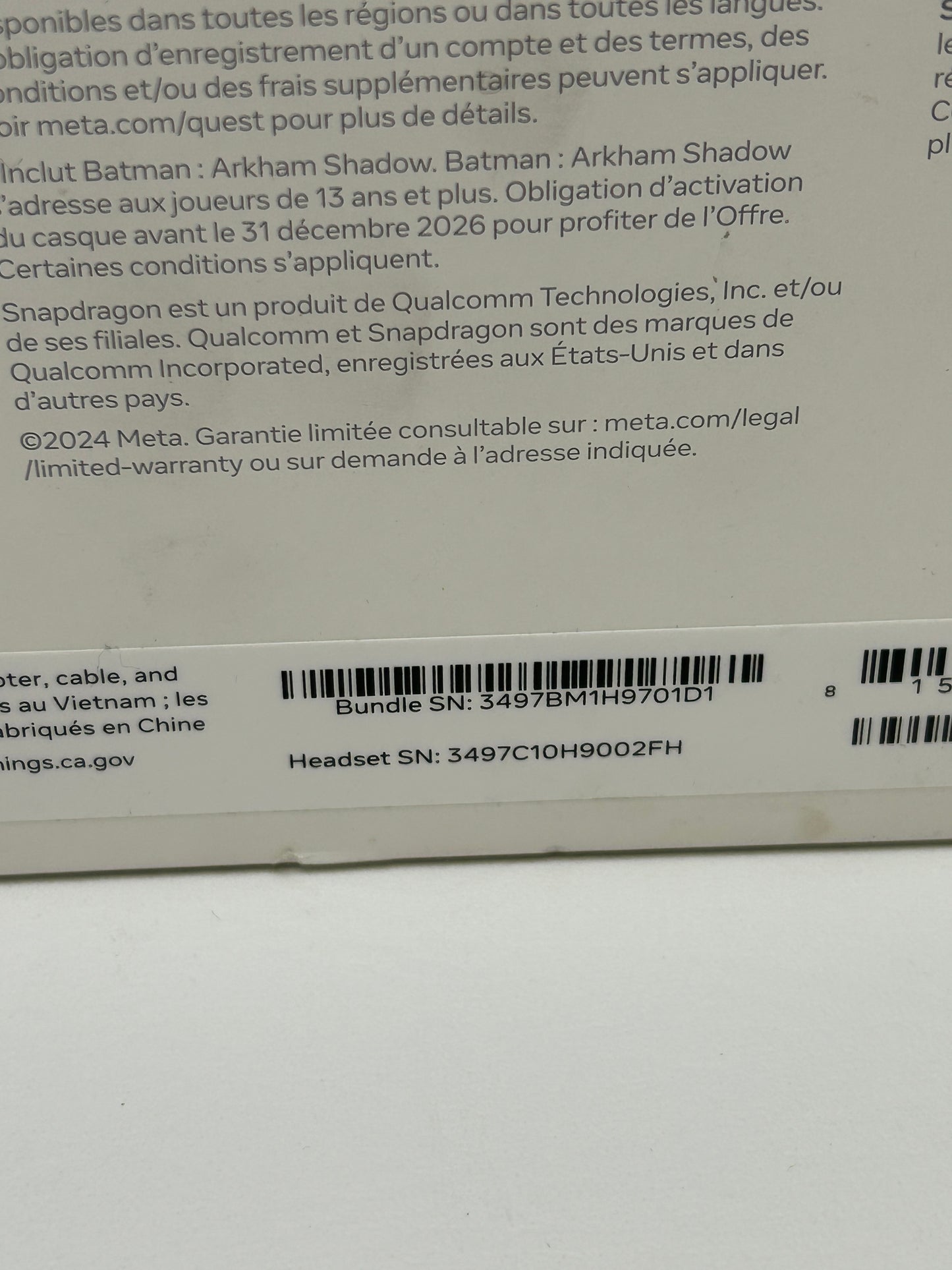 New Meta Quest 3S 128GB Standalone All-in-One VR Headset