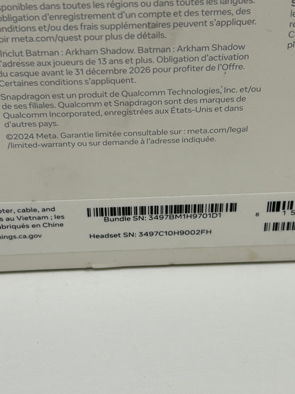 New Meta Quest 3S 128GB Standalone All-in-One VR Headset