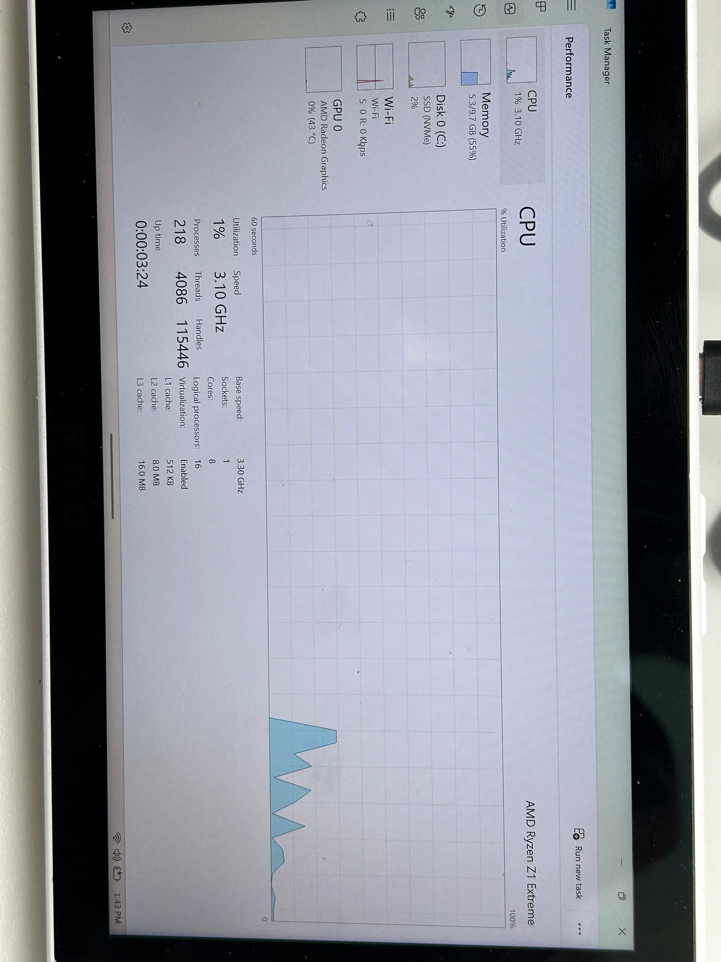 Asus ROG Ally 7" AMD Ryzen Z1 Extreme 16GB RAM 512GB White