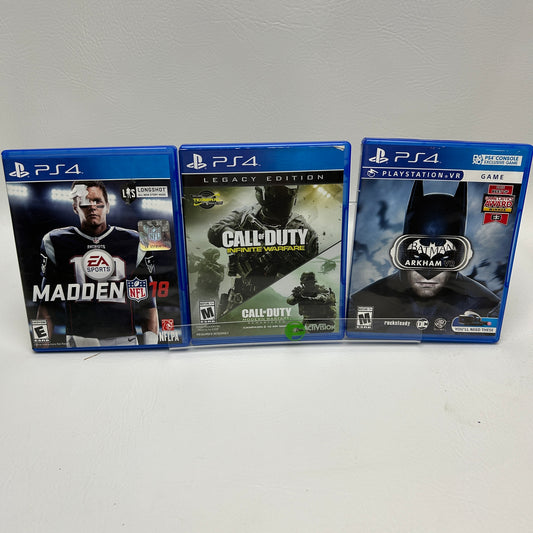 Lot of 3 Sony PlayStation 4 PS4 Games