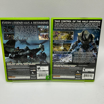 Lot of 2 Games Microsoft Xbox 360 Halo Reach,Halo Wars [Platinum Hits]