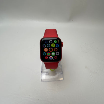 GPS Only Apple Watch Series 6 40MM Red Aluminum Red Sport Band M00A3LL/A