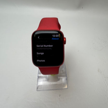 GPS Only Apple Watch Series 6 40MM Red Aluminum Red Sport Band M00A3LL/A