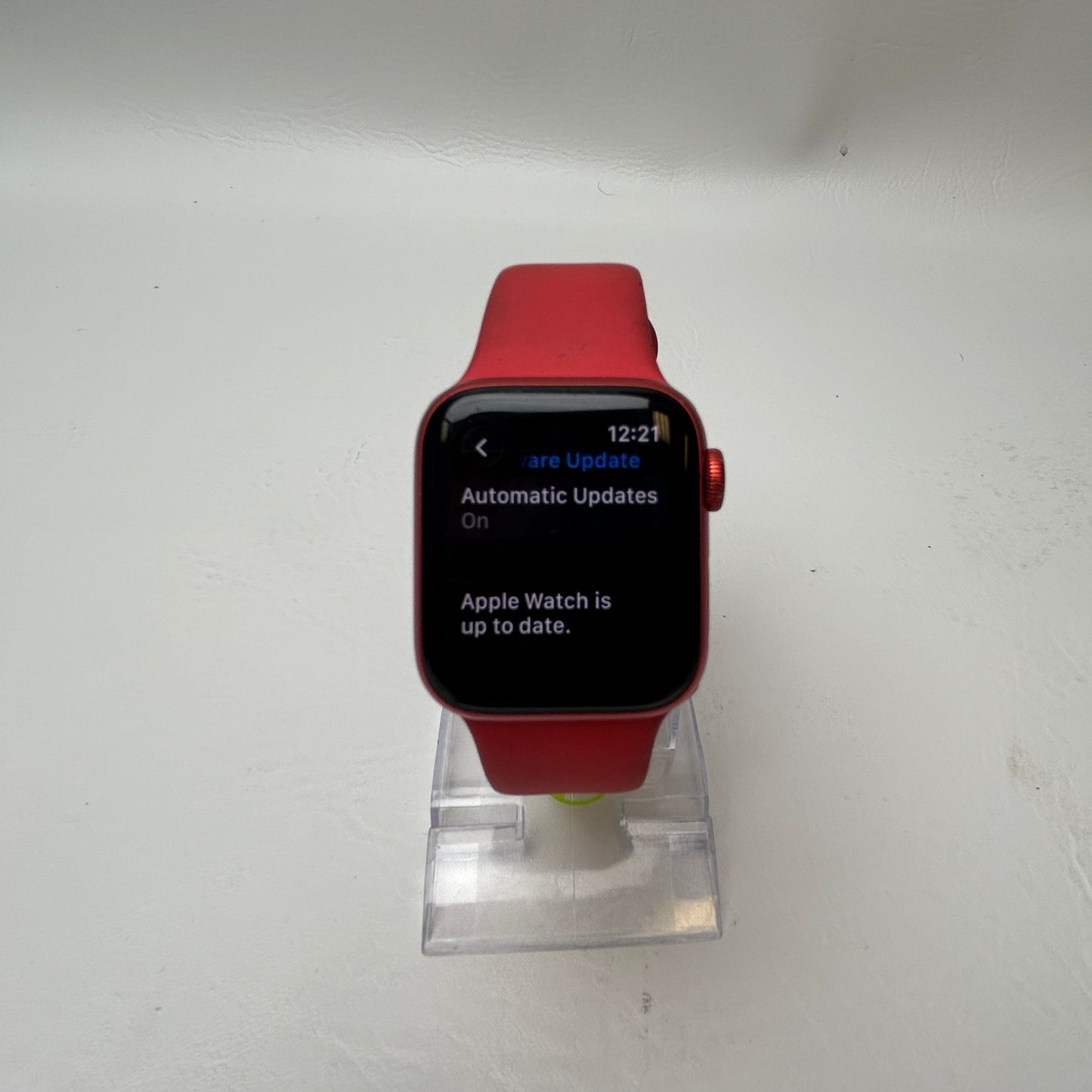 GPS Only Apple Watch Series 6 40MM Red Aluminum Red Sport Band M00A3LL/A