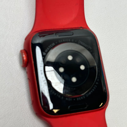 GPS Only Apple Watch Series 6 40MM Red Aluminum Red Sport Band M00A3LL/A