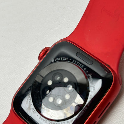 GPS Only Apple Watch Series 6 40MM Red Aluminum Red Sport Band M00A3LL/A