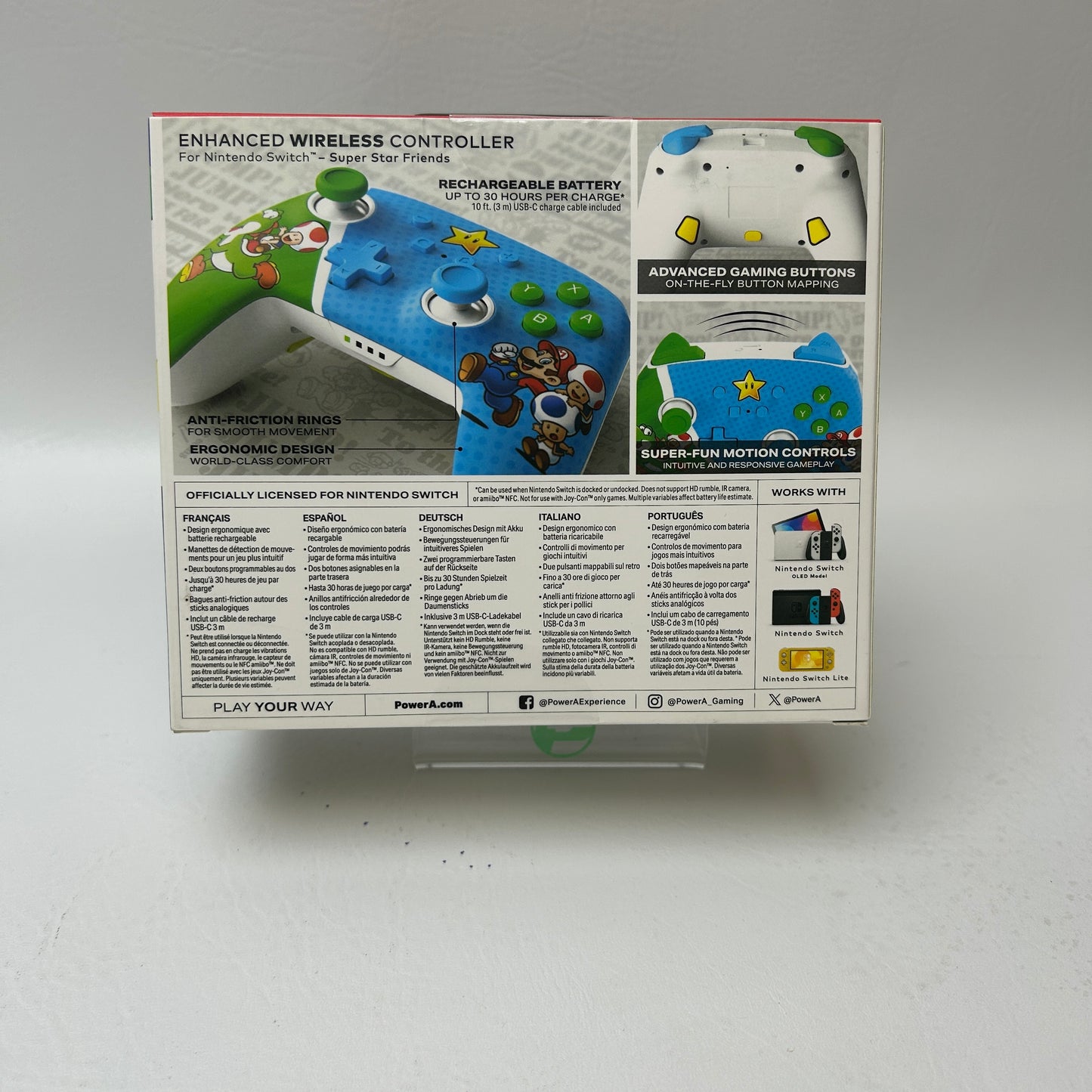 New Nintendo Switch Mario Super Star Friends Enhanced Wireless Controller