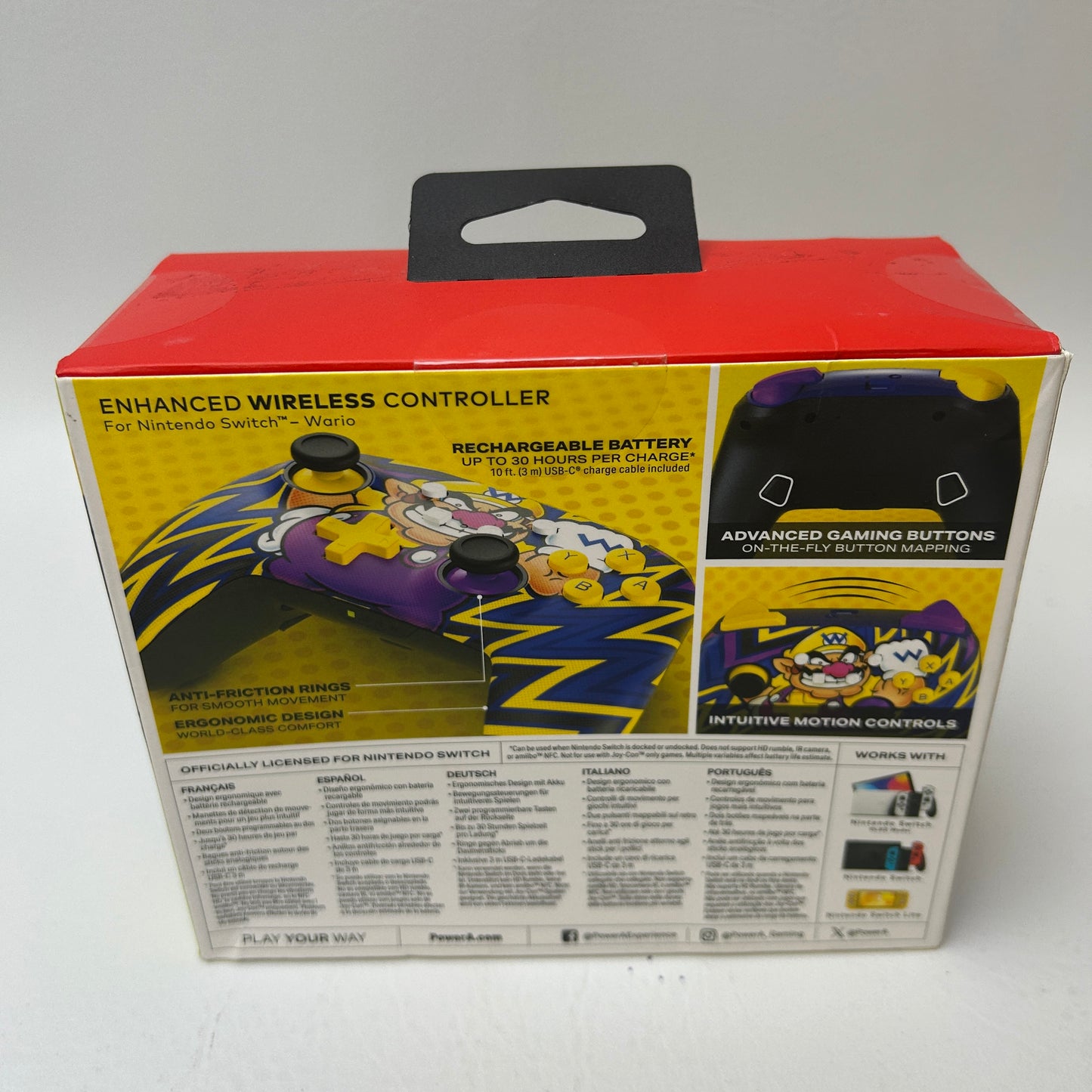 NEW Nintendo Switch PowerA Enhanced Wireless Controller Super Mario Wario