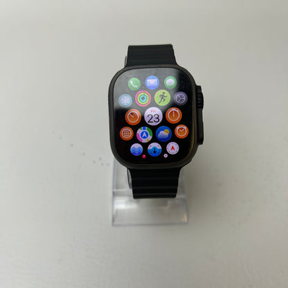 Unlocked Apple Watch Ultra 2 49MM Black Titanium Black Ocean Band MX4P3LW/A