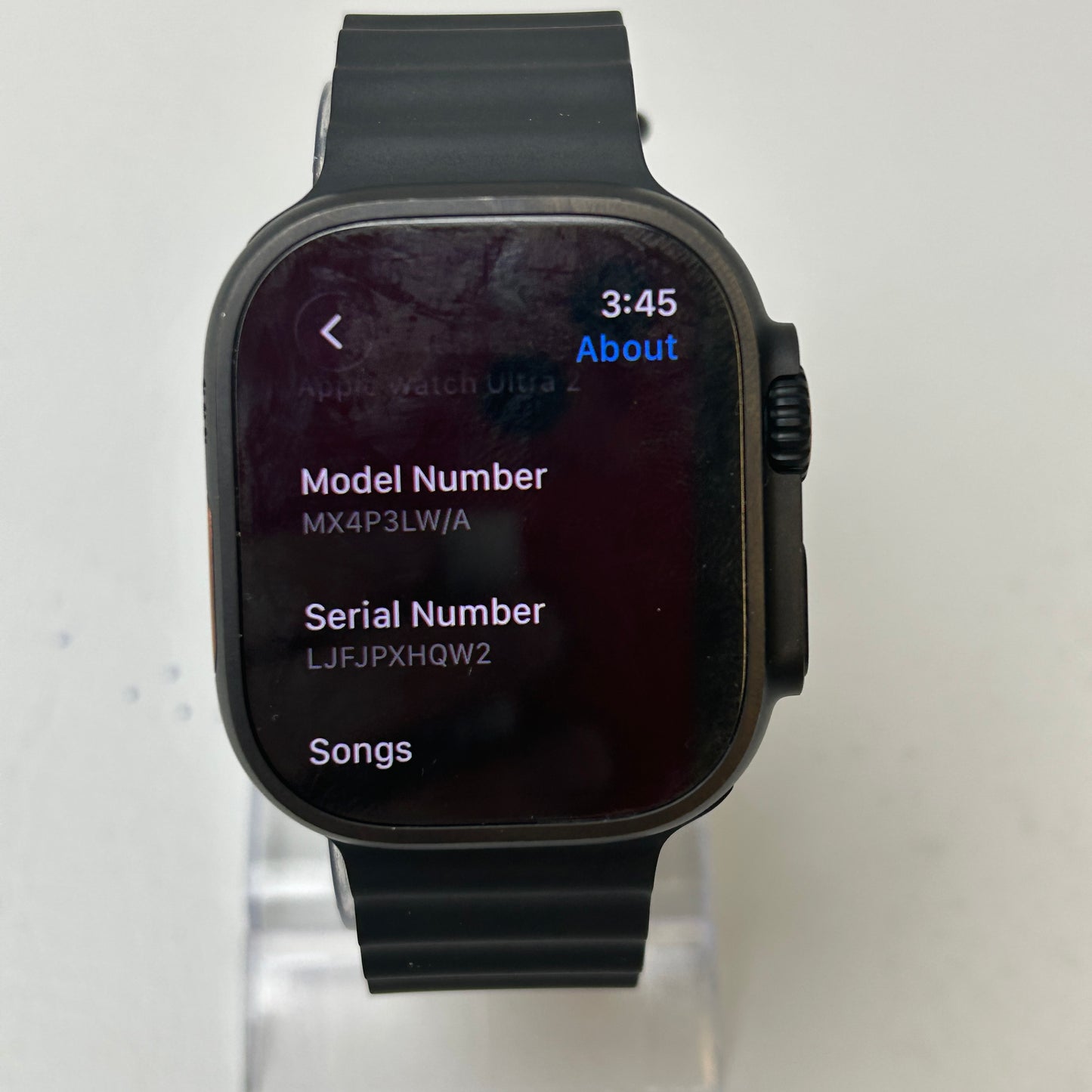 Unlocked Apple Watch Ultra 2 49MM Black Titanium Black Ocean Band MX4P3LW/A