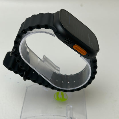 Unlocked Apple Watch Ultra 2 49MM Black Titanium Black Ocean Band MX4P3LW/A