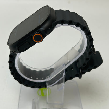 Unlocked Apple Watch Ultra 2 49MM Black Titanium Black Ocean Band MX4P3LW/A