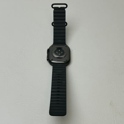 Unlocked Apple Watch Ultra 2 49MM Black Titanium Black Ocean Band MX4P3LW/A