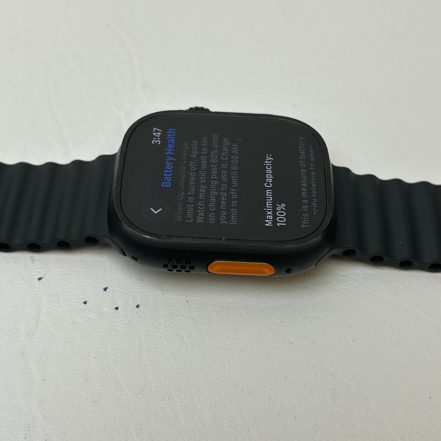 Unlocked Apple Watch Ultra 2 49MM Black Titanium Black Ocean Band MX4P3LW/A