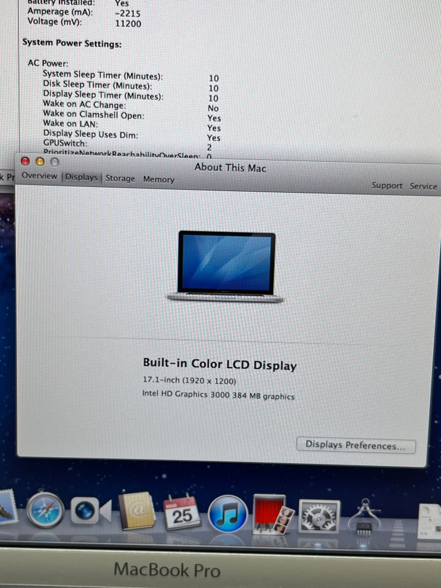 2011 Apple MacBook Pro 16" i7 2.5GHz 4GB RAM 1TB SSD Silver A1297