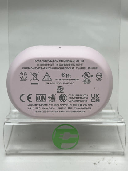 Bose QuietComfort Wireless Noise Cancelling Bluetooth Earbuds Petal Pink