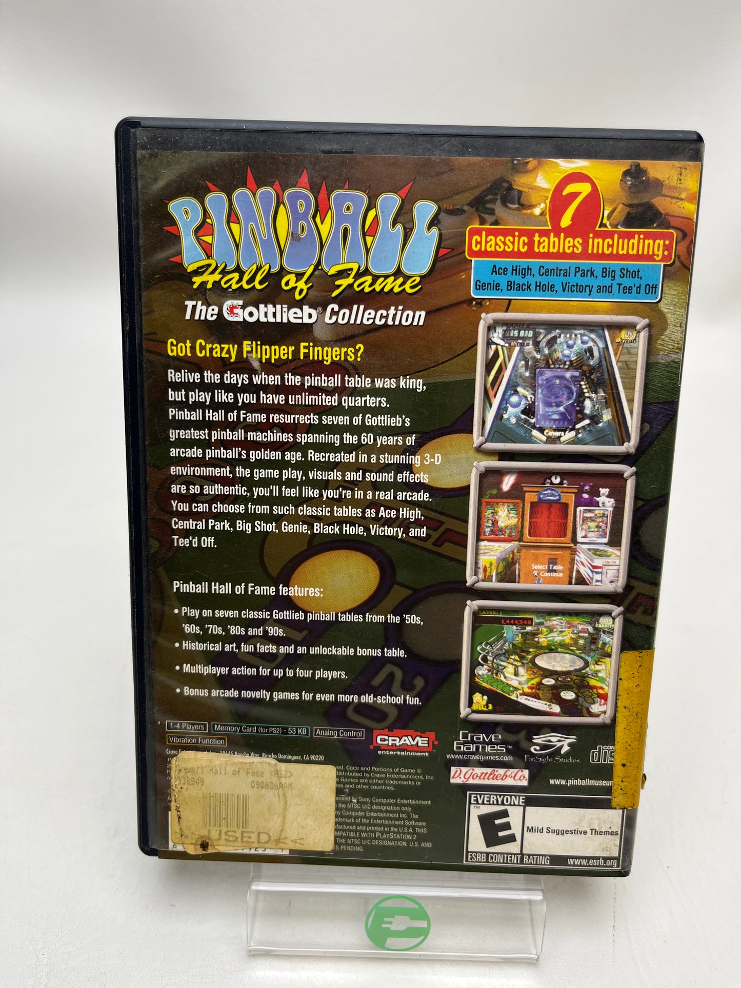 Pinball Hall of Fame The Gottlieb Collection (Sony PlayStation 2 PS2, 2004)